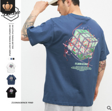 Load image into Gallery viewer, 創意魔方印花短袖
